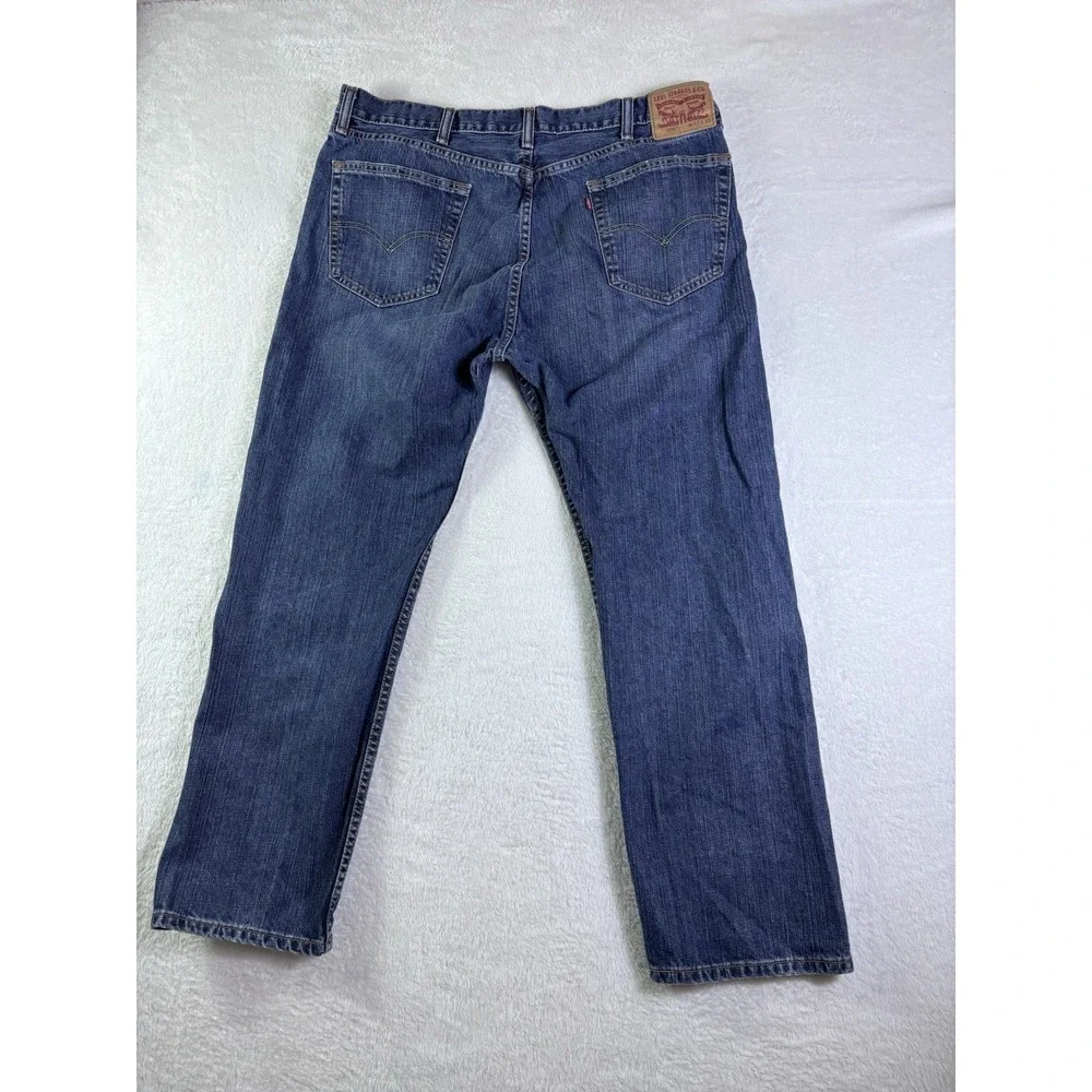 Levi's 505 Regular Fit Jeans Mens 40x30 Blue Medium Wash Straight Leg Denim